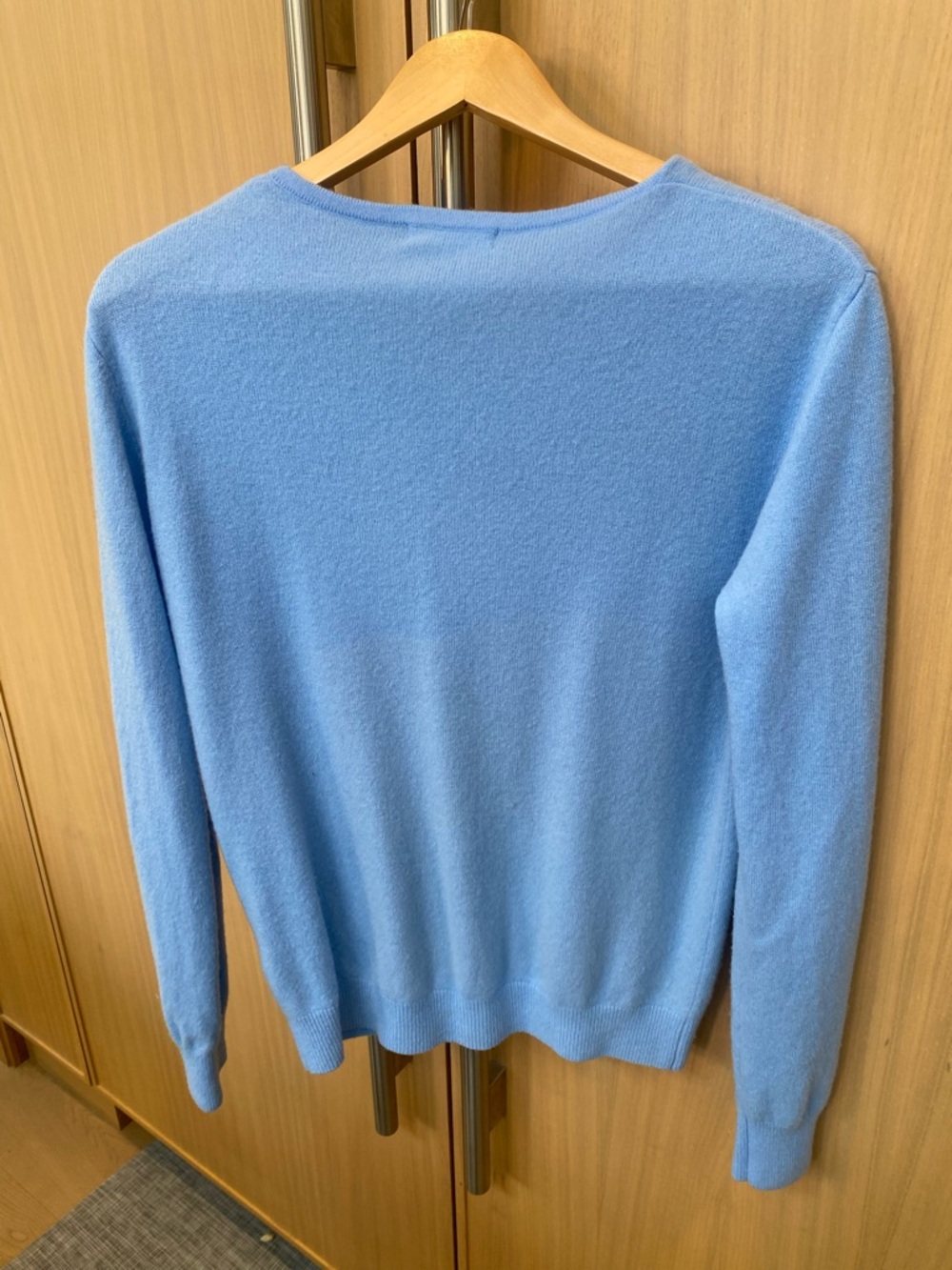 Sky Blue Button Front Cardigan - Picture 2 of 2
